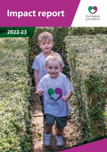 Cover of The Elizabeth Foundation Impact Report 2022-23